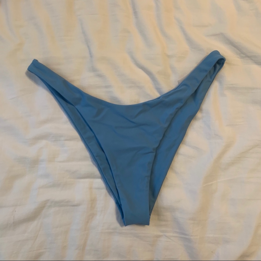 blue high cut bikini bottoms!